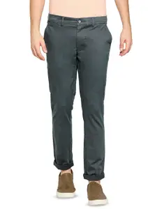 Basics Men Tapered Fit Cotton Trousers