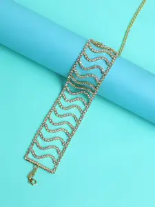 DressBerry Gold-Toned & White Gold-Plated Necklace