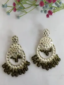 Crunchy Fashion Gold Plated Beaded Chandbalis