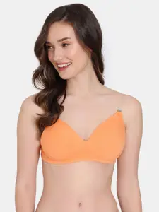 Zivame Seamless Heavily Padded Half Coverage Plunge Bra - All Day Comfort