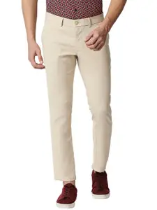 Basics Men Tapered Fit Cotton Trousers