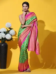 Rujave Kalamkari Printed Silk Cotton Saree