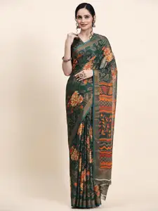 Rujave Abstract Woven Design Brasso Saree