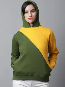 Rute Colourblocked Hooded Pullover Sweatshirt