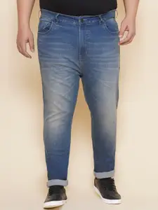 John Pride Plus Size Men Mid-Rise Heavy Fade Stretchable Jeans