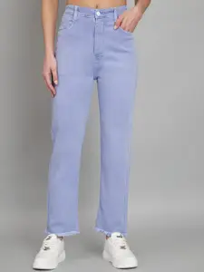 BAESD Women Jean Straight Fit Coloured Shade Mid-Rise Clean Look Cotton Jeans