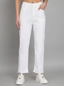 BAESD Women Jean Relaxed Fit High-Rise Clean Look Cotton Jeans