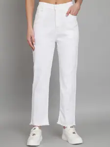 BAESD Women Jean Straight Fit High-Rise Cotton Jeans