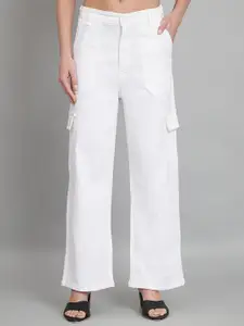 BAESD Women Jean Relaxed Fit High-Rise Clean Look Cotton Jeans