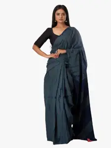 JALTHER Abstract Printed Pure Cotton Block Print Saree