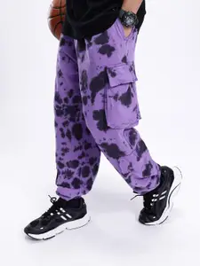 Kook N Keech Men Pure Cotton Dyed Oversized Cargos