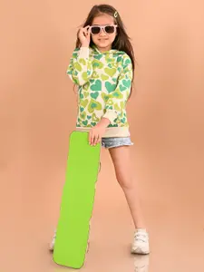 LilPicks Abstract Printed Hooded Long Sleeves Sweatshirt