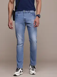 WROGN Men Straight Fit Light Fade Stretchable Jeans