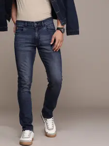 WROGN Men Straight Fit Light Fade Stretchable Jeans