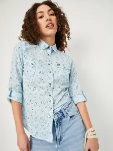max Floral Printed Pure Cotton Casual Shirt