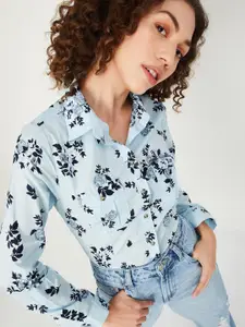 max Floral Printed Pure Cotton Casual Shirt