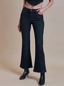 The Roadster Lifestyle Co. Women No Fade Clean Look Stretchable Comfort Flared Jeans