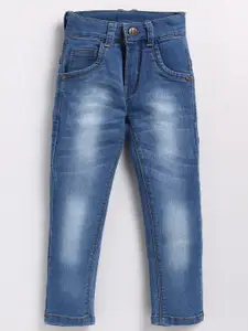 Nottie Planet Boys Mid-Rise Slim Fit Heavy Fade Stretchable Cotton Jeans
