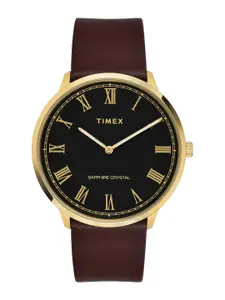 Timex Men Leather Straps Analogue Watch TWEG22103