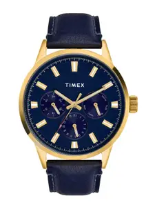 Timex Men Leather Straps Analogue Watch TWEG19928