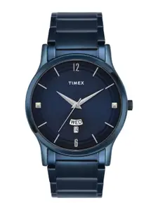 Timex Men Stainless Steel Bracelet Style Straps Analogue Watch TW000R460