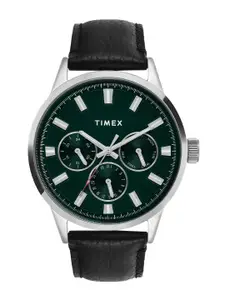 Timex Men Leather Straps Analogue Watch TWEG19927