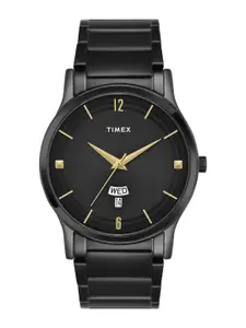 Timex Men Stainless Steel Bracelet Style Straps Analogue Watch TW000R459