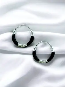 Taraash 925 Sterling Silver Contemporary Hoop Earrings