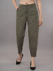 The Roadster Lifestyle Co. Olive Green High Rise Slouchy Fit Denim Jeans