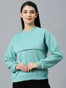 True Shape Women Blue Sweatshirt