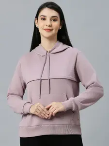 True Shape Women Mauve Hooded Sweatshirt