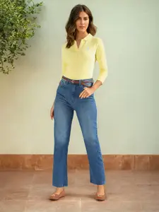 U.S. Polo Assn. Women Polo Collar Three-Quarter Sleeves T-shirt