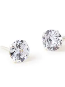 Accessorize Crystals Studded Sterling Silver Studs Earrings
