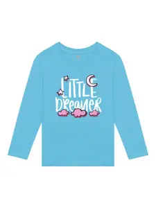 BAESD Girls Printed Full Sleeves Cotton T-shirt