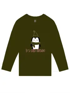 BAESD Girls Printed Full Sleeves Cotton T-shirt