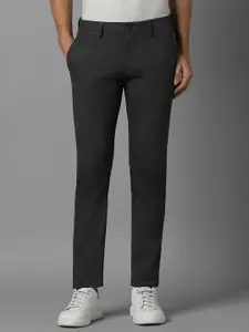 Allen Solly Men Slim Fit Flat-Front Mid-Rise Cotton Casual Trousers