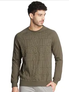Wildcraft Alphanumeric Printed Round Neck Cotton Pullover Sweatshirt