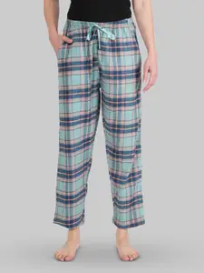Style Shoes Checked Mid-Rise Lounge Pant