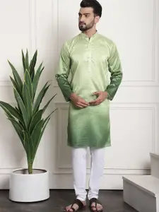 SOJANYA Geometric Woven Design Kurta With Churidar