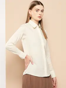 Chemistry Women Standard Solid Formal Shirt