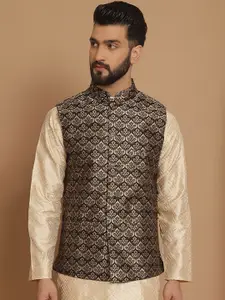 Anouk Woven Design Nehru Jacket