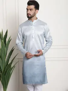SOJANYA Ethnic Woven Design Cotton Silk Straight Kurta