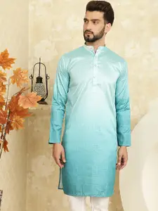 SOJANYA Ethnic Woven Design Cotton Silk Straight Kurta