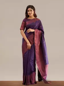 Areca Designer Ethnic Motifs Woven Design Zari Banarasi Saree