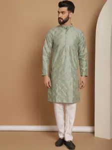 Anouk Embroidered Straight Kurta With Churidar