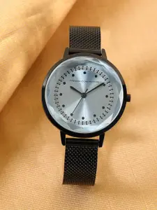 French Connection Women Stainless Steel Bracelet Style Straps Analogue Watch FCC02BM