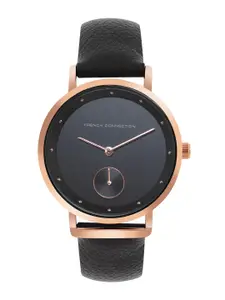 French Connection Women Leather Straps Analogue Watch FCW09BL