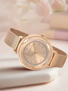 French Connection Women Stainless Steel Bracelet Style Straps Analogue Watch FCC02RGM-R