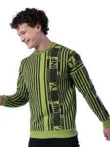 The Indian Garage Co Men Green Printed Sweatshirt