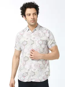 VALEN CLUB Ethnic Motifs Printed India Slim Fit Pure Cotton Casual Shirt